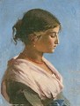 Portrait Of A Girl - Frank Buchser