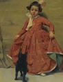 Girl Dancing For Her Cat - Andres (Comte) Parlade y Heredia