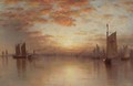 Sunset Over New York Bay - Sanford Robinson Gifford