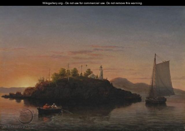 View Of Camden Mountains From Penobscot Bay - Fitz Henry Lane