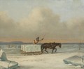 The Ice Cutters On The St. Lawrence At Longueuil - Cornelius Krieghoff