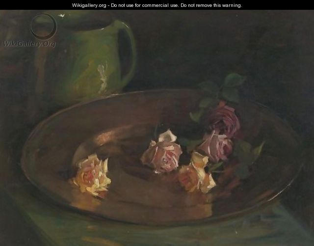 Still Life With Roses - Florence Carlyle
