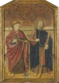 A Pair Of Male Saints, Possible St Gervase And St Protase - Spanish School
