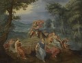 Apollo And The Nine Muses - (after) Frans II Francken