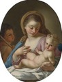 Madonna And Child With St. John The Baptist - Francesco de Mura