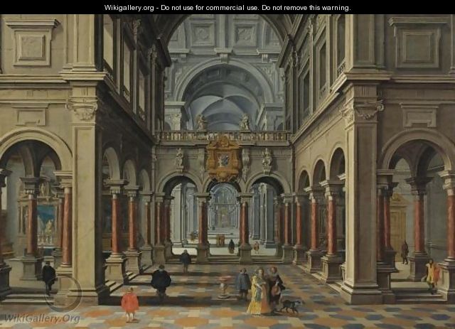 Interior Of A Church - Bartholomeus Van Bassen And Esaias Van De Velde