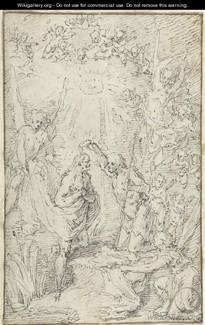 The Baptism Of Christ - Claude Gillot