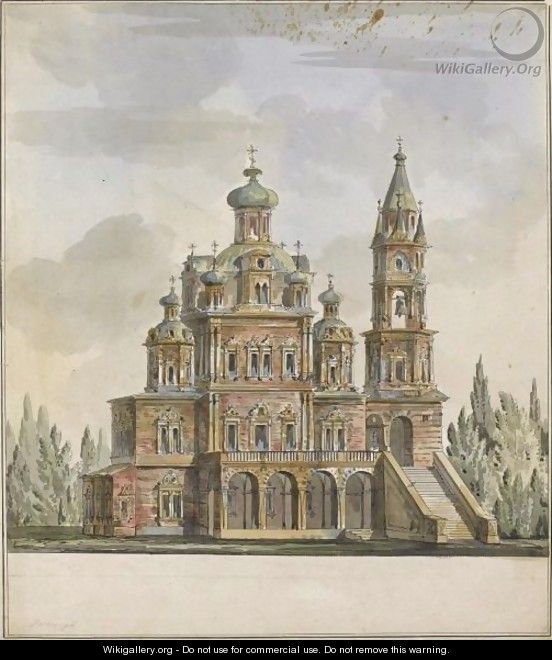 Project For The Church Of The Dormition On The Pokrovka, Moscow - Giacomo Quarenghi