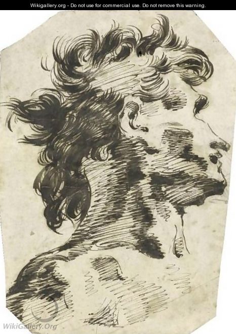 Head Of A Man, Turned To The Right - Giovanni Battista Piranesi