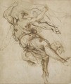 Study Of An Angel Holding A Curtain - (after) Bartolomeo Passarotti