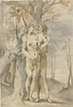 Adam And Eve Plucking The Forbidden Fruit - (after) Bartholomaeus Spranger