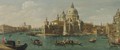 View Of The Grand Canal, Venice, Looking West With The Dogana And Santa Maria Della Salute - Venetian School