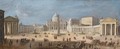 A View Of St. Peter's Basilica, Rome - (after) Caspar Andriaans Van Wittel