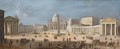 A View Of St. Peter's Basilica, Rome - (after) Caspar Andriaans Van Wittel