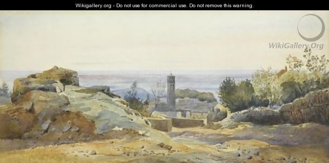 View Of Albano - (after) Henri-Joseph Harpignies