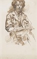 Portrait De Jeune Homme - Alfred Dehodencq