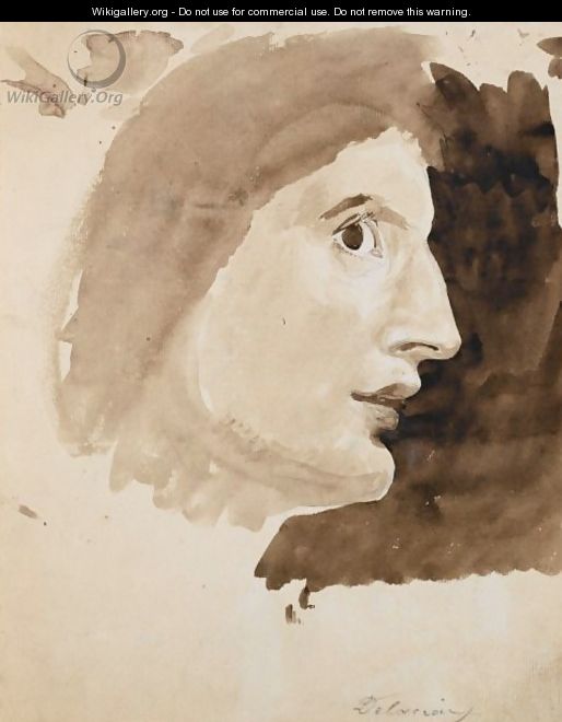 Profil - Eugene Delacroix