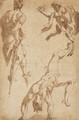 Studies Of Figures And A Faun - (after) Fiorentino Rosso