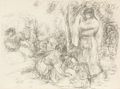 Les Laveuses, 2e Pensee - Pierre Auguste Renoir