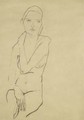 Seated Female Nude 2 - Egon Schiele