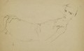 Girl On Her Back - Egon Schiele