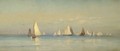 Sailboats On A Calm Sea - Mauritz F. H. de Haas