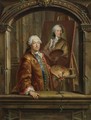 Portrait Of Georges Desmarees (1697-1776) At His Easel Painting A Portrait Of Johann Christian Thomas Winck (1738-1797) - Bartholomaus Ignaz Weiss