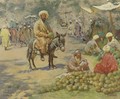 At The Market - Georgy Ivanovich Gabashvili