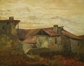 Old Farmhouses - Charles-Francois Daubigny