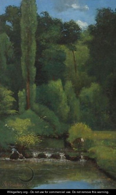 Ruisseau Dans La Foret - Gustave Courbet