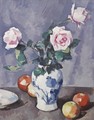 Still Life With Pink Roses - Samuel John Peploe