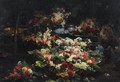 An Abundance Of Flowers In The Artist's Studio - Georges Jeannin