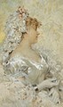An Elegant Beauty In A White Dress - Frederick Hendrik Kaemmerer
