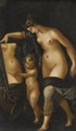 Venus And Cupid - (after) Luca Cambiaso