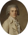 Portrait Of A Gentleman, Half Length, Wearing White - Jean-Louis Voille