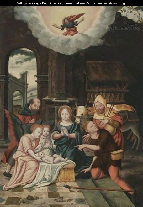 The Adoration Of The Shepherds - Antwerp School