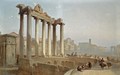 Figures Near The Temple Of Saturn On The Forum Romanum, Rome - Alfred Eduard Agenor De Bylandt