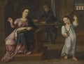 The Holy Family In Joseph's Workshop - French School