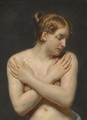 Study Of A Young Woman With Her Arms Folded - (after) Pierre-Narcisse Guerin