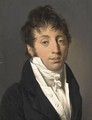 Portrait Of A Man, Half Length, Wearing A Black Jacket With A White Cravat - Louis Léopold Boilly