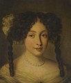 Portrait Of A Lady, Bust-Length, Wearing A Pearl Necklace - Jacob Ferdinand Voet