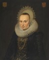 Portrait Of Justina Van Teylingen - (after) Cornelis Van Der Voort