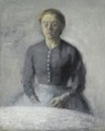 Portrat Af Ida (Portrait Of Ida) - Vilhelm Hammershoi