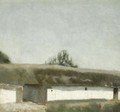 Landskab Med Bondegard (Landscape With Farm) - Vilhelm Hammershoi