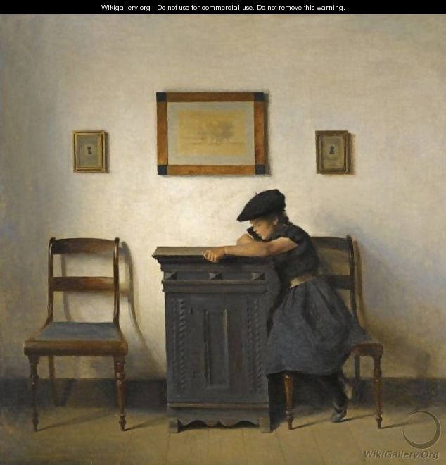 Ung Kvinde I Interior (Young Girl In An Interior) - Peder Vilhelm Ilsted