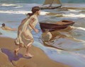 Nina Entrando En El Bano (The Bathing Hour) - Joaquin Sorolla y Bastida