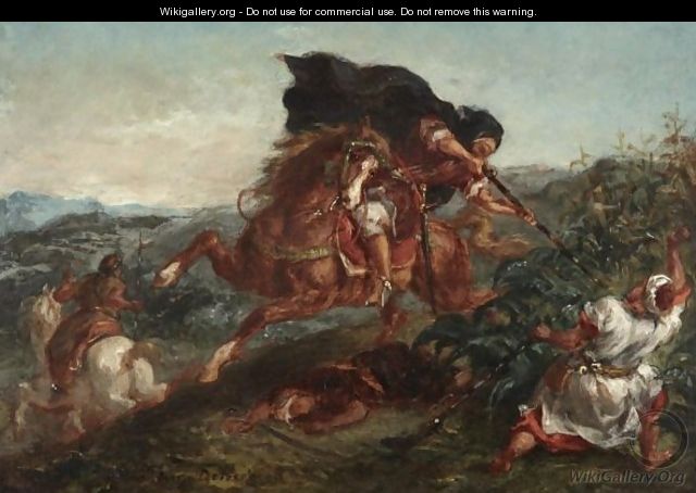 Le Combat - Eugene Delacroix