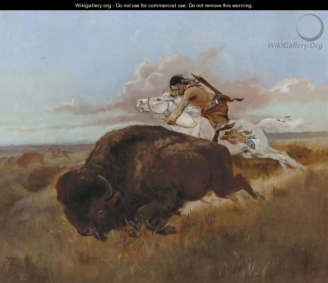 Buffalo Hunting - Charles Marion Russell