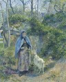 La Gardeuse De Chevre - Camille Pissarro