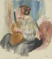 Femme A La Guitare - Pierre Auguste Renoir